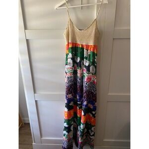 Women's Alamia Tropical Dress with Crochet Top Size‎ Small NWT